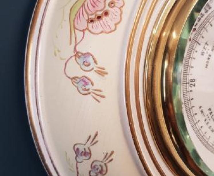 Unusual Victorian Porcelain Cased Barometer - Image 3