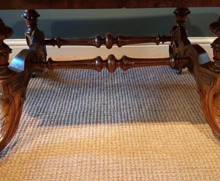 Fine Quality Inlaid Walnut Coffee Table - Image 2