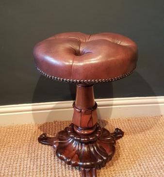 Fine Quality William IV Rosewood Stool
