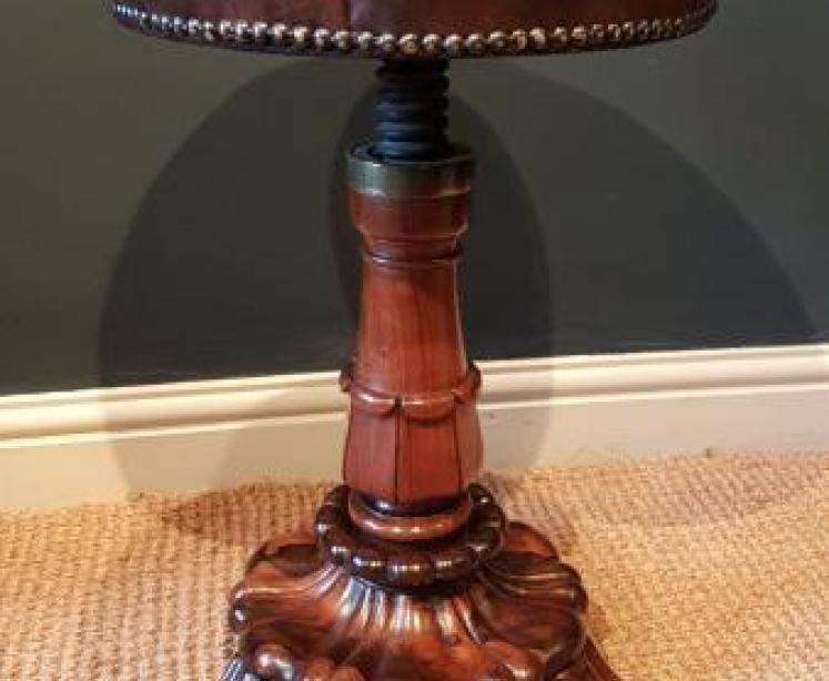 Fine Quality William IV Rosewood Stool - Image 2