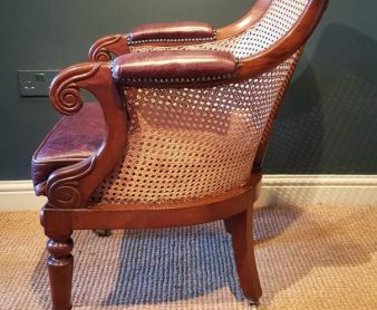 Outstanding Quality Regency Bergere Chair - Image 3