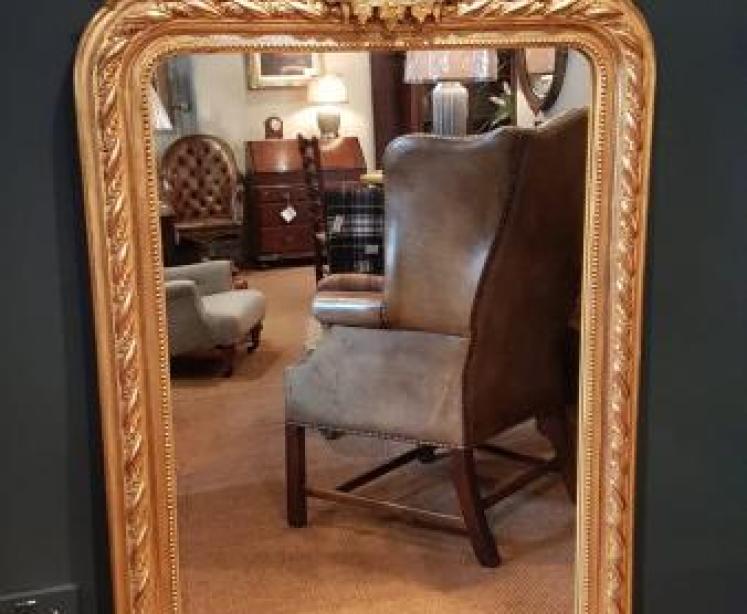 Superb Mid Victorian Timber Gilt Mirror - Image 1
