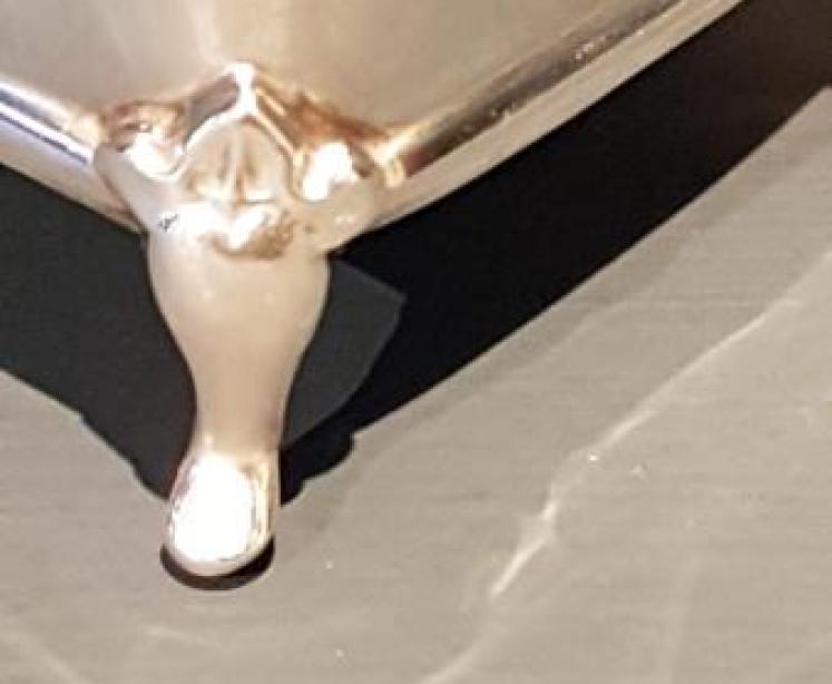 Edwardian Silver Iris Design Ring Box - Image 6