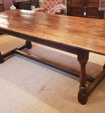 Superb George II Oak Refectory Table