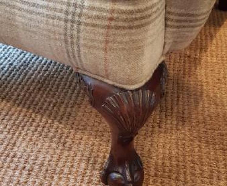 Victorian Wing Back Arm Chair - Image 7