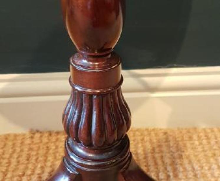  Quality Edwardian Mahogany Wine Table - Image 3