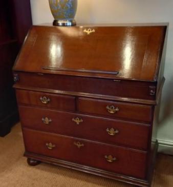 Superb William & Mary Period Oak Fall Front Bureau