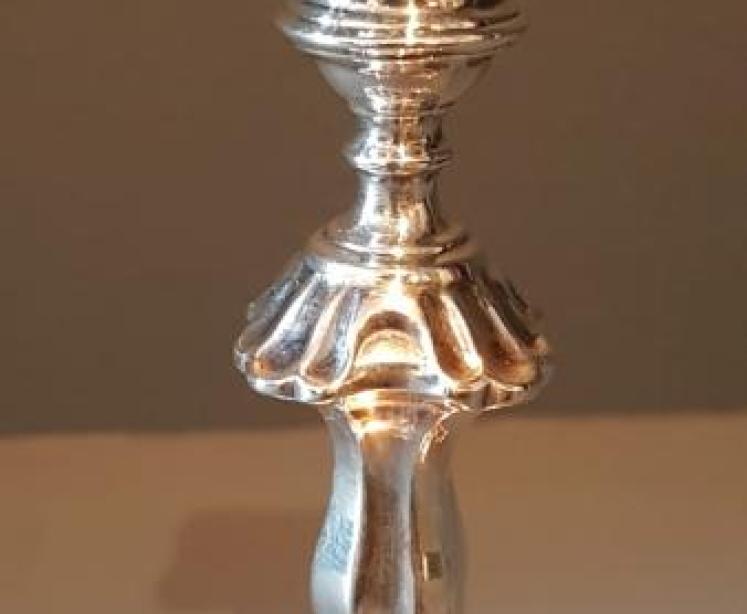 Victorian Silver Taper Stick - Image 5