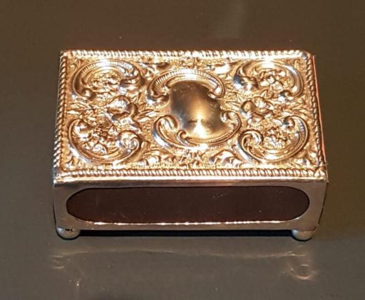 Edwardian Chester Silver Match box Cover - Image 5