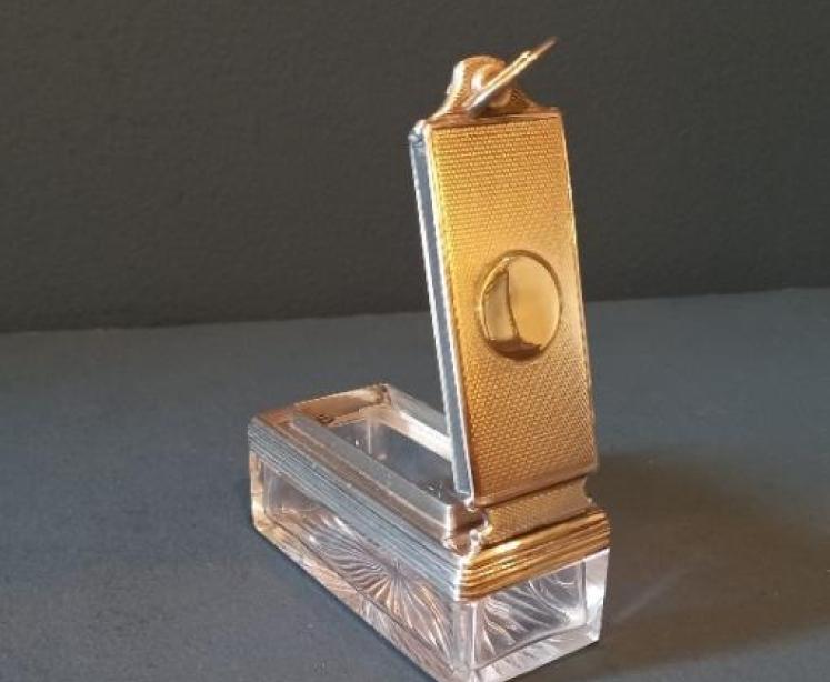 Victorian Silver Travelling Ink Well - Image 7