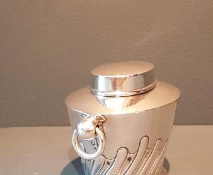 Edwardian Silver Tea Caddy - Image 5
