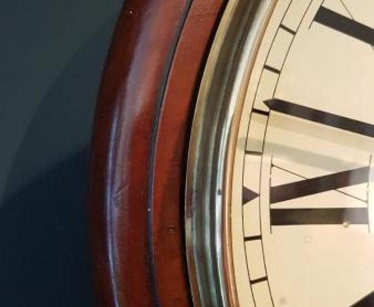 Late Victorian Mahogany Fusee Dial Clock - Image 2