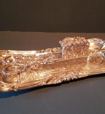 Outstanding Quality Silver Candle Snuffers and Tray