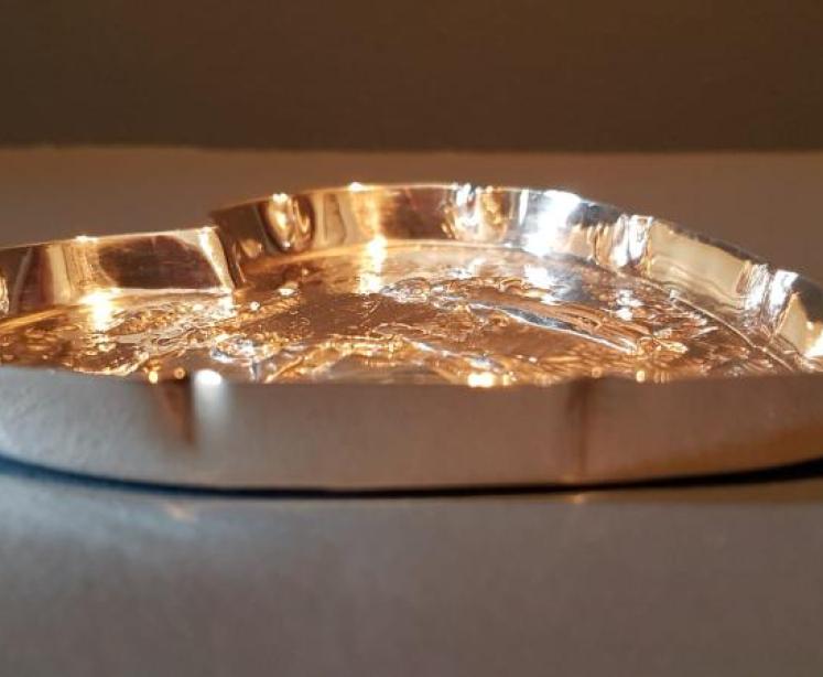 Victorian Silver Heart Shaped Dish by William Comyns - Image 2