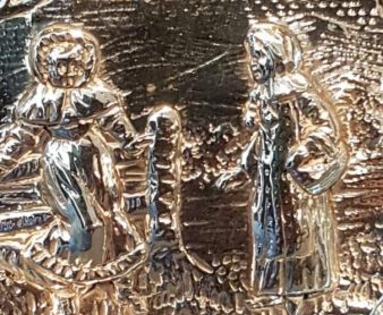 Victorian Silver Heart Shaped Dish by William Comyns - Image 5