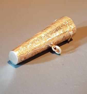 Fine Quality Edwardian Chester Silver Cheroot Case