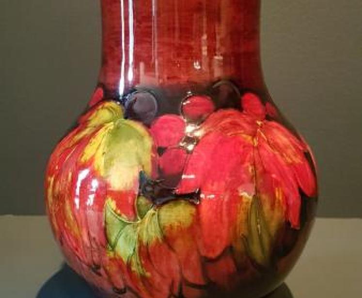 Impressive Moorcroft Leaf and Berries Flambe Vase - Image 1
