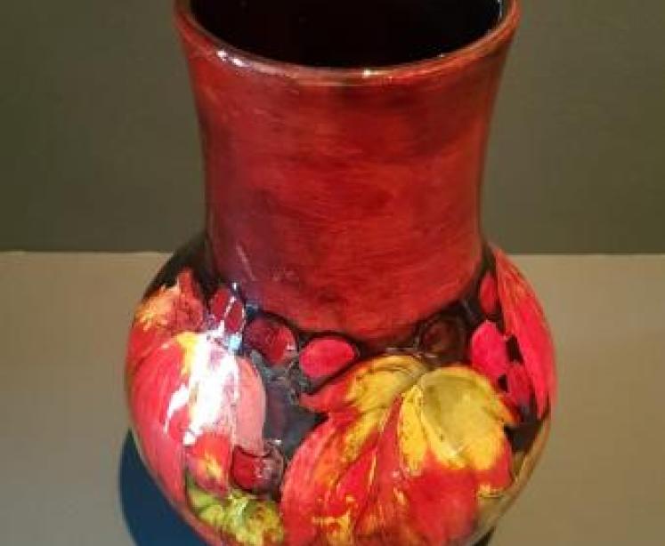 Impressive Moorcroft Leaf and Berries Flambe Vase - Image 2