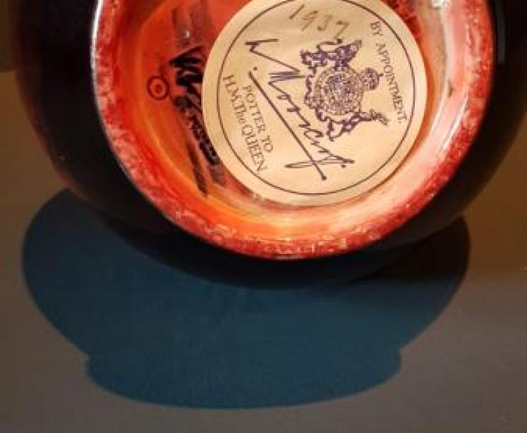 Impressive Moorcroft Leaf and Berries Flambe Vase - Image 3