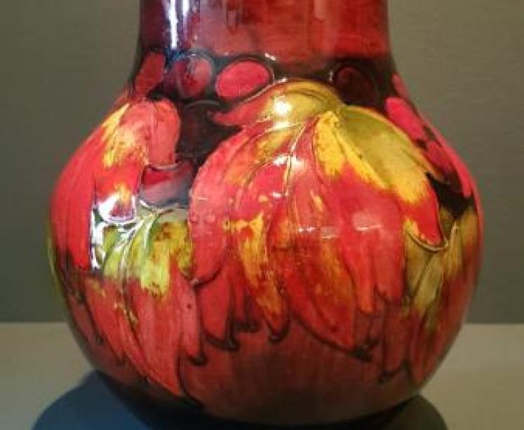 Impressive Moorcroft Leaf and Berries Flambe Vase - Image 6
