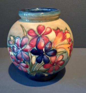 Moorcroft Spring Flowers Globular Vase
