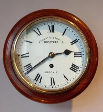 Mid Victorian Single Fusee 8" Dial London Wall Clock