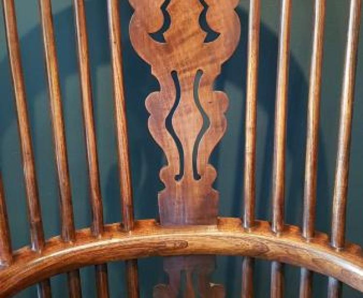 Early Victorian Ash High Back Windsor Chair - Image 5