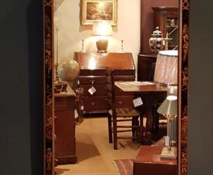 Edwardian Chinoiserie Framed Mirror - Image 1
