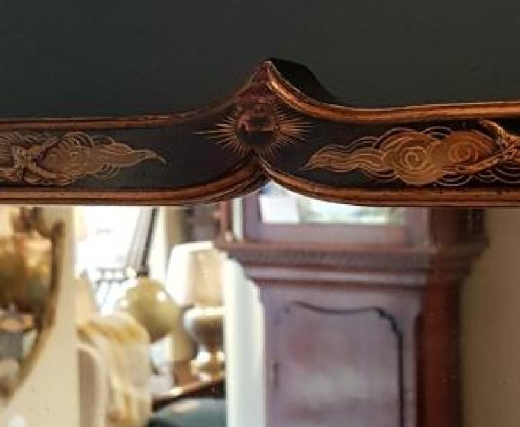 Edwardian Chinoiserie Framed Mirror - Image 5