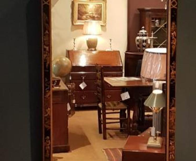 Edwardian Chinoiserie Framed Mirror - Image 6