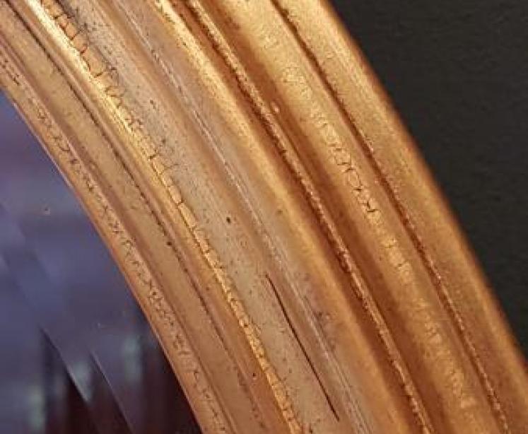 Quality Victorian Oval Timber Gilt Mirror - Image 3