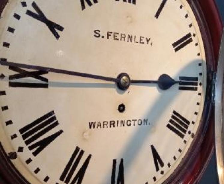 Mid Victorian Mahogany Warrington Fusee Wall Clock - Image 3