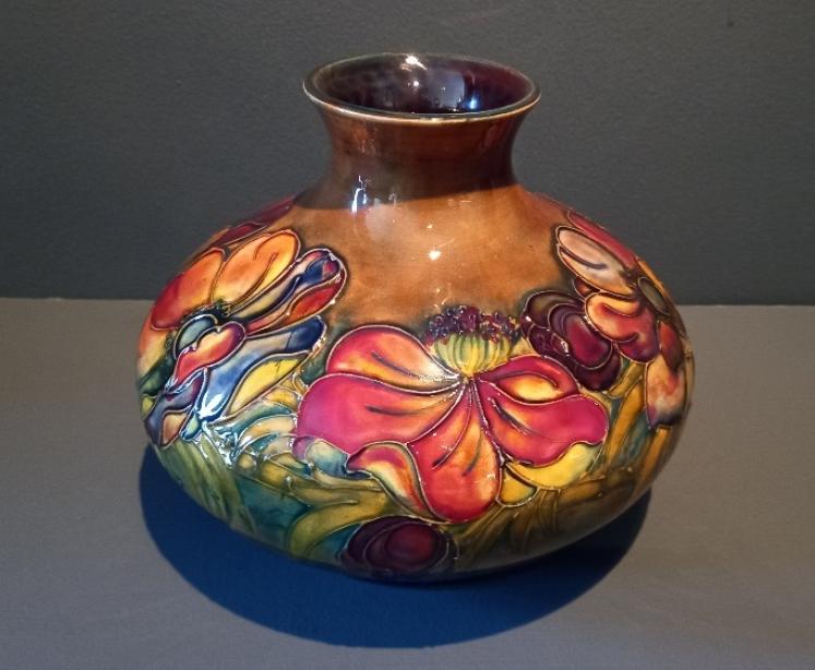 Large Moorcroft Flambe Glazed Anemone Vase - Image 3