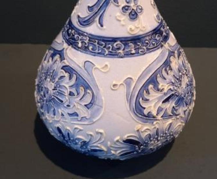 Antique McIntyre Moorcroft Blue Cornflower Vase  - Image 6