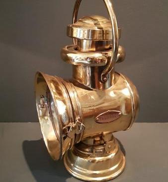 Antique Brass Vauxhall Car Lamp