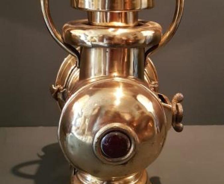 Antique Brass Vauxhall Car Lamp - Image 4