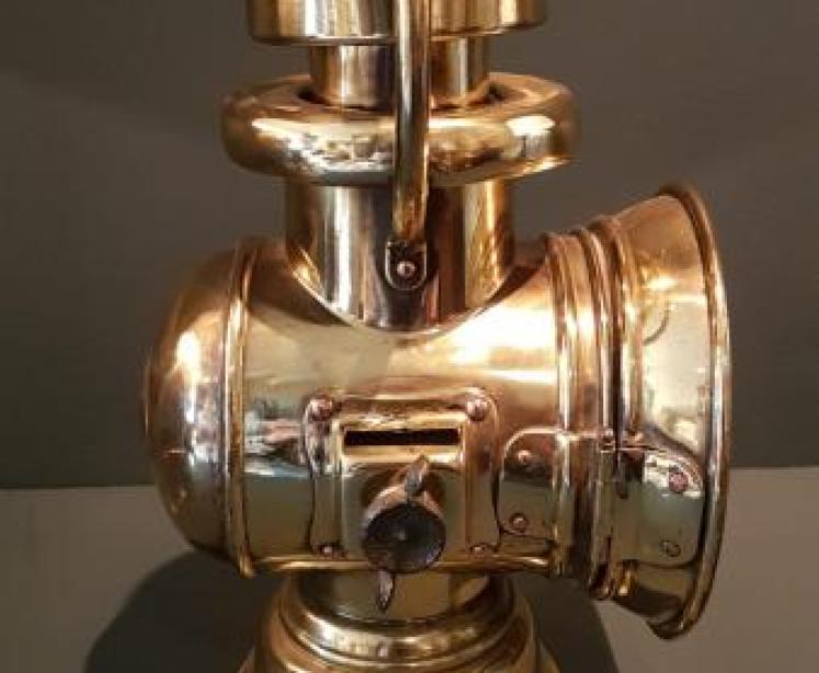 Antique Brass Vauxhall Car Lamp - Image 5