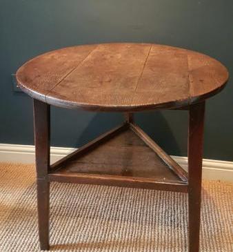 Original George III Oak Cricket Table