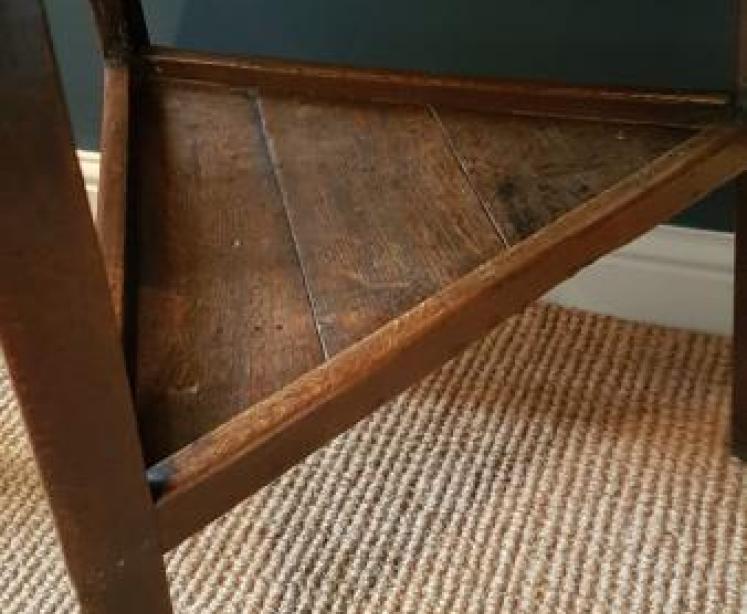 Original George III Oak Cricket Table - Image 7