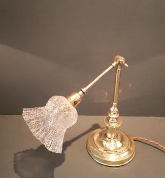 Edwardian Adjustable Lamp and Shade