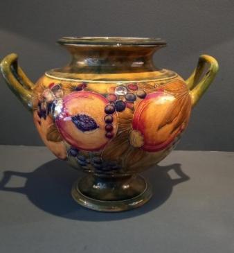 Antique Moorcroft Twin Handled Pomegranate Vase 