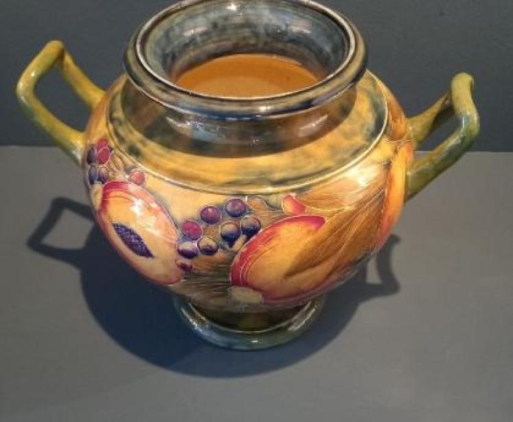 Antique Moorcroft Twin Handled Pomegranate Vase  - Image 2