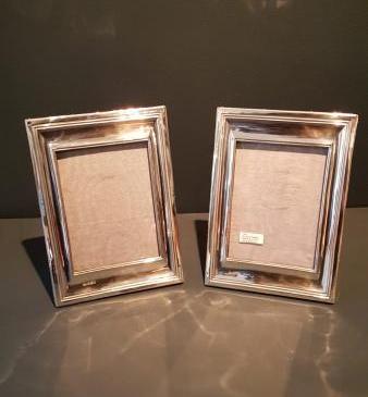 Superb Pair of George V Silver Photo Frames