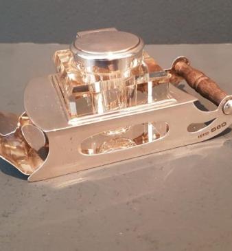 Superb Victorian Sledge Ink and Stamp Stand