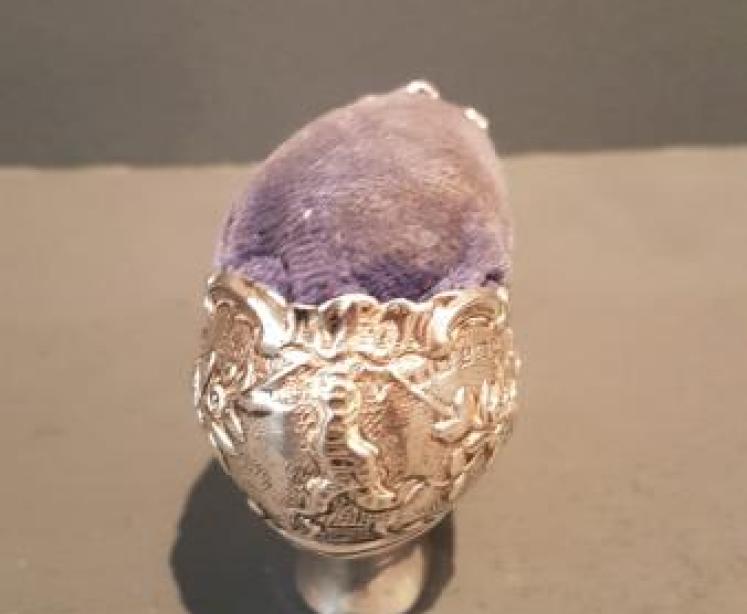 Superb Victorian Silver Shoe Pin Cushion - Image 2