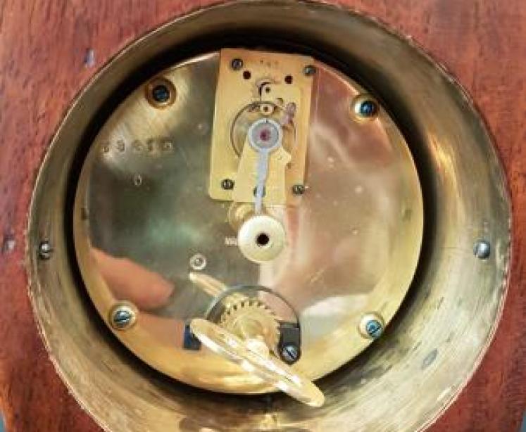 Fine Quality Brass Inlaid Edwardian Mantel Clock - Image 3