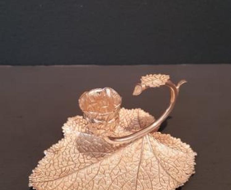 Regency Period Silver Leaf Taper Stick - Image 1