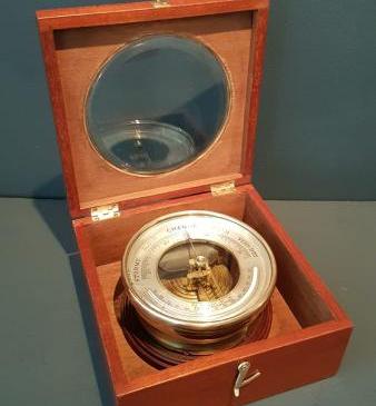 Superb Victorian Boxed Marine Barometer by Vicary