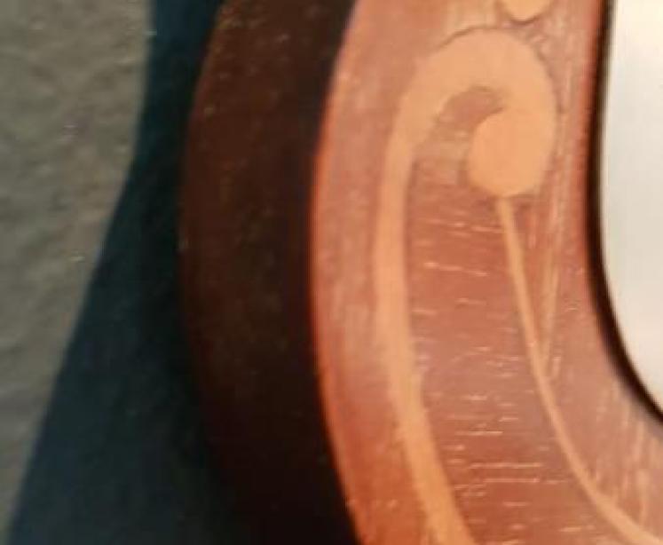 Edwardian Inlaid Mahogany Thermometer - Image 3