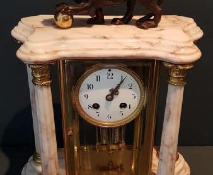 Fine Quality Victorian Three Piece Clock Garniture - Image 7